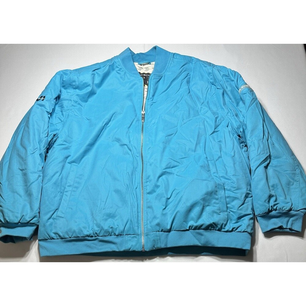 Los Angeles Super Bowl LVI NFL Football Full Zip Blue Jacket Womens Size XXXL